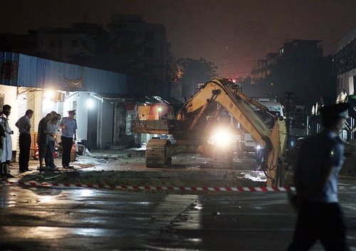 　圖為事故現(xiàn)場。