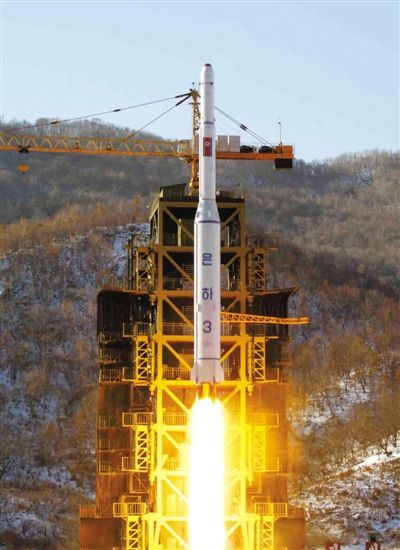去年12月12日，朝鮮發(fā)射衛(wèi)星。