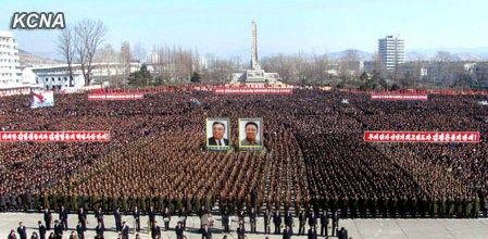 朝鮮民眾稱，朝鮮軍民“將在任意時期、對任意對象隨意實施無止境的正義打擊，一定實現(xiàn)民族的夙愿祖國統(tǒng)一大業(yè)”。