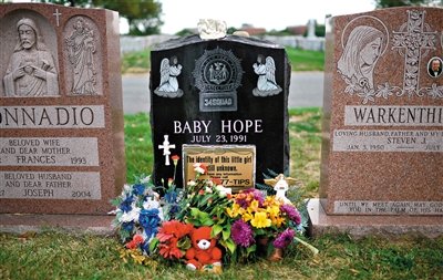 “希望寶寶”的墓碑。