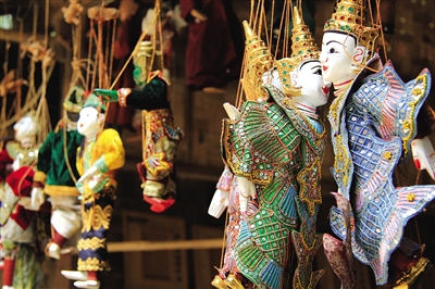 曼德勒的木偶。圖/顧樂曉