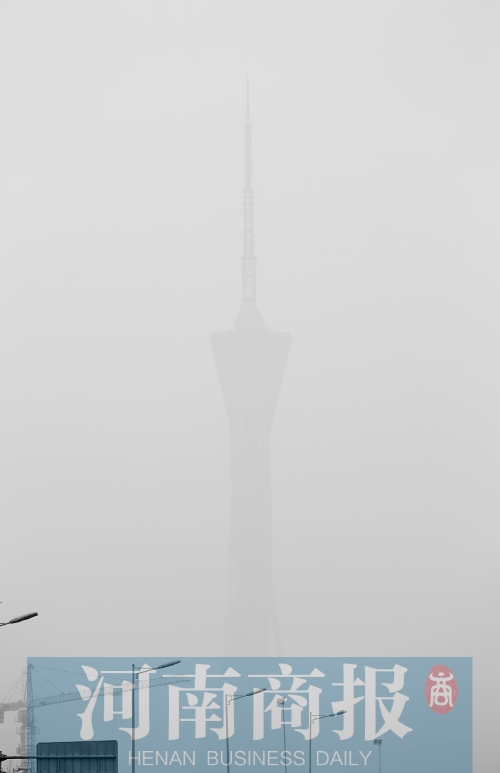鄭州市區(qū)，霧霾再次來襲