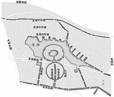 鄭州龍湖區(qū)域6塊商業(yè)用地拍賣遇冷，全部以起始價成交最貴的一塊不過888.09萬/畝，僅為8月龍湖“地