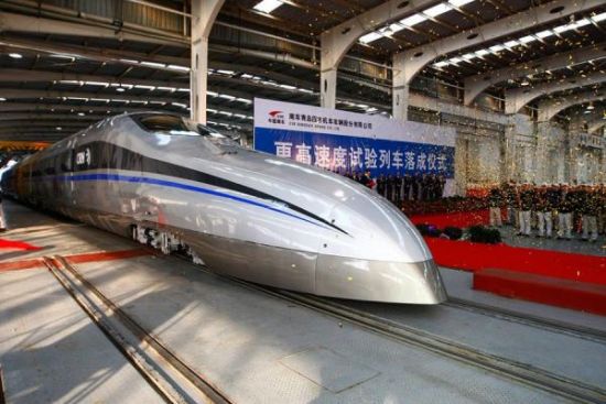 南車更高速度試驗(yàn)列車，時(shí)速將超過500公里