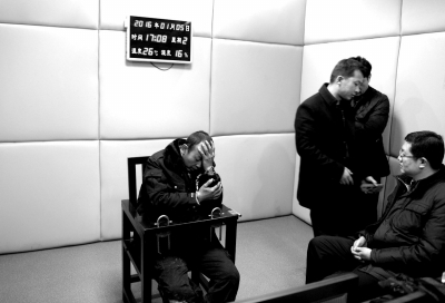1月5日，犯罪嫌疑人馬永平在接受審訊。
