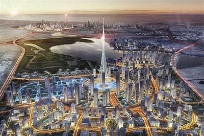 迪拜計劃修建的觀光塔示意圖。