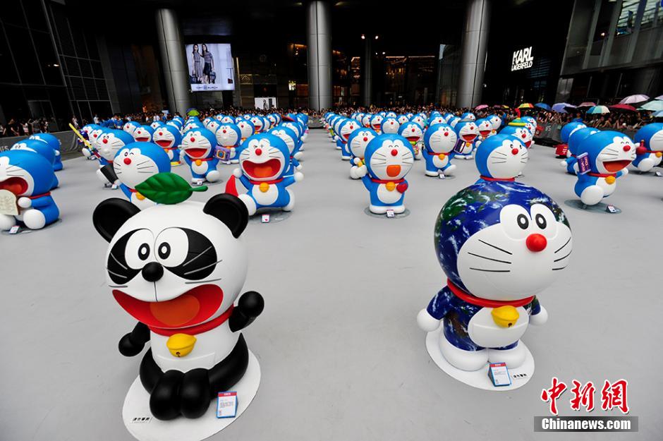圖為在成都亮相的哆啦A夢(mèng)。