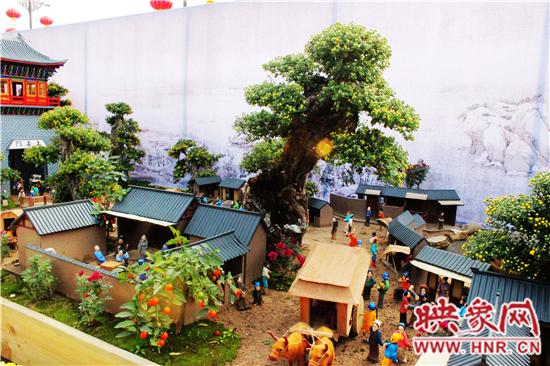 菊花版《清明上河圖》,全新亮相清明上河園 菊花版《清明上河圖》,全新亮相清明上河園